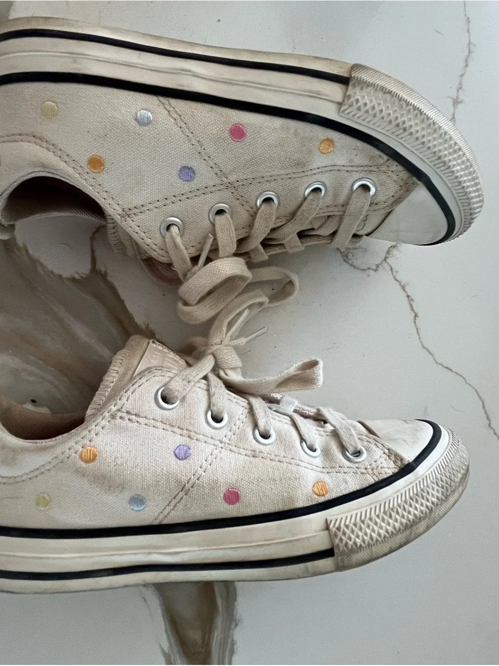 Converse Kids Neutral Beige Low Top Sneakers
